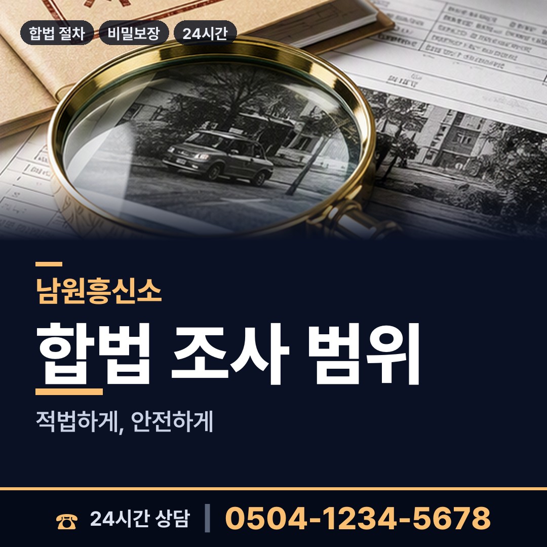 남원 대강면 탐정사무소 상담 안내
